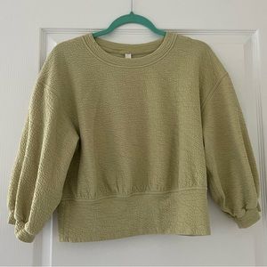 Lululemon Athletica Textured Green Sweatshirt